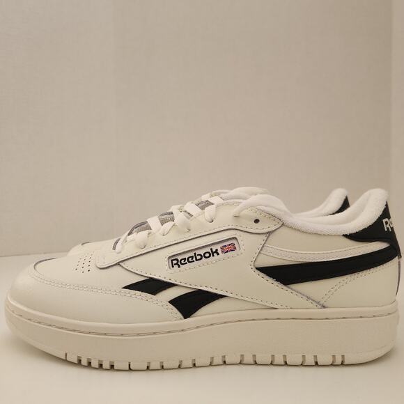 Reebok Women's Club C Double Sneaker, Chalk/Core Black, 10 - Picture 4 of 8